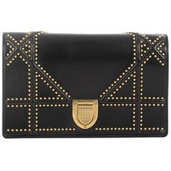 Christian Dior Diorama Wallet on Chain Studded Leather