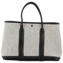 Hermes Garden Party Tote Toile and Leather 30