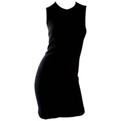 Michael Kors Collection Size 2 / 4 Black Double Face Wool Bodycon Runway Dress