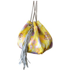 Chanel Floral Printed Tassel Bucket Bag, 2000s