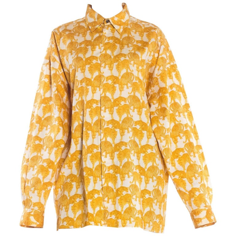 Gianni Versace Versus Leopard Print Shirt at 1stDibs versace leopard