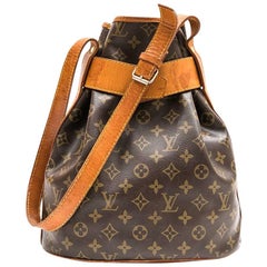 LOUIS VUITTON - Sac à seau vintage en toile marron à monogramme