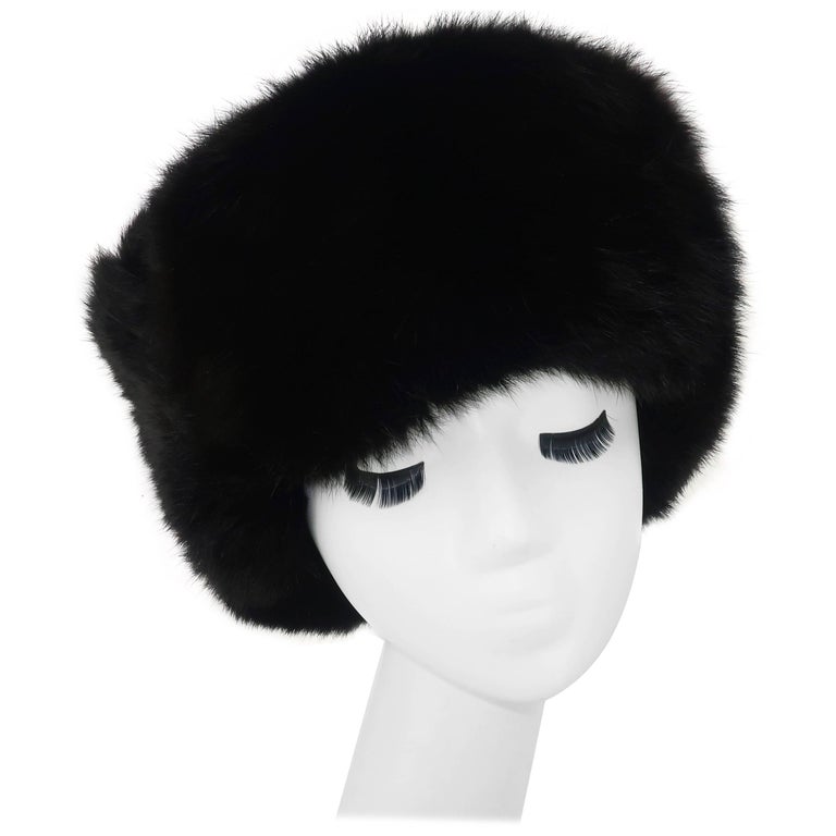 Vintage Russian Sable Fur Hat With Ear Flaps at 1stDibs | russian sable hat,  sable hats, sable hats for sale
