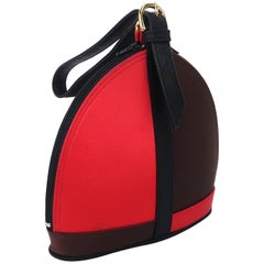 Renaud Pellegrino Mondrian Style Satin Handbag, 1980s 