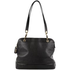 Chanel Vintage Zipped Chain Tote Caviar Medium