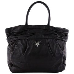 Prada Frills Tote Nappa Leather Medium