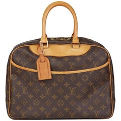 1997 Louis Vuitton Brown Monogram Coated Canvas Vintage Deauville