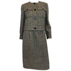 Norell Used 1960's Tweed Skirt Suit