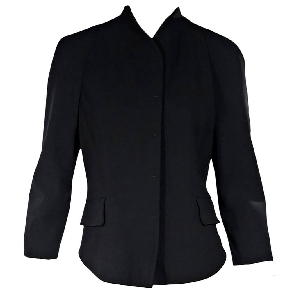 Black Proenza Schouler Three-Quarter Sleeve Jacket