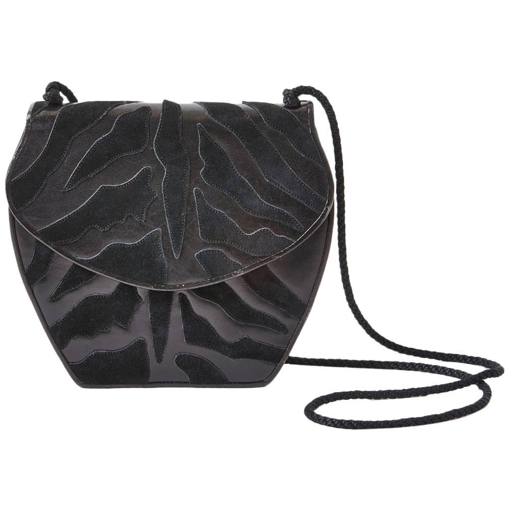 Yves Saint Laurent Leather and Suede Bag