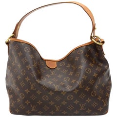 Louis Vuitton Delightful PM Monogram Canvas Shoulder Tote Bag 