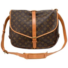 Vintage Louis Vuitton Saumur 35 Monogram Canvas Shoulder Bag 