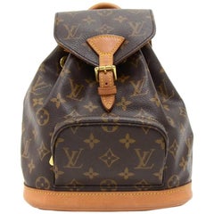 Louis Vuitton Mini Montsouris Monogram Canvas Backpack Bag 