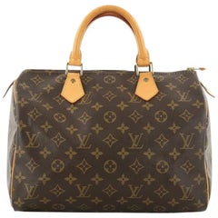 Louis Vuitton Speedy Handbag Monogram Canvas 30