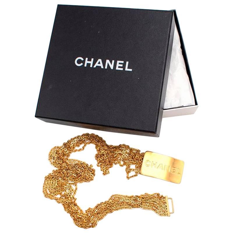 Chanel Gold Chain Belt For Sale