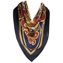 Multicolor Hermes Les Tuileries Silk Scarf