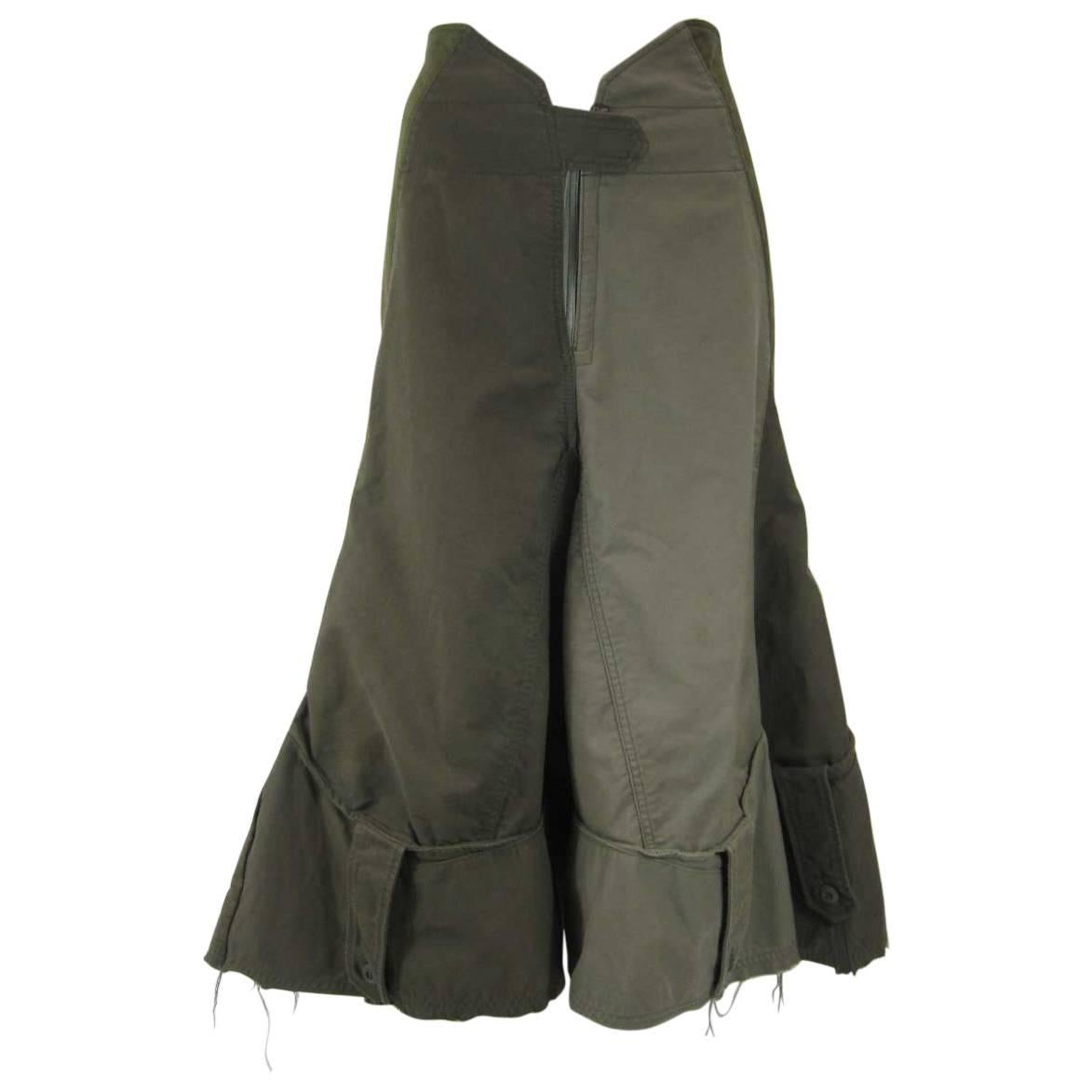 Junya Watanabe Commes des Garcons 2006 Deconstructed Military Skirt