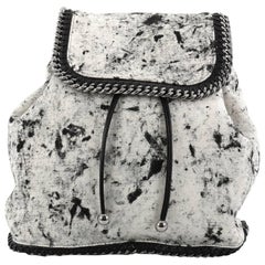 Stella McCartney Falabella Backpack Printed Linen Medium