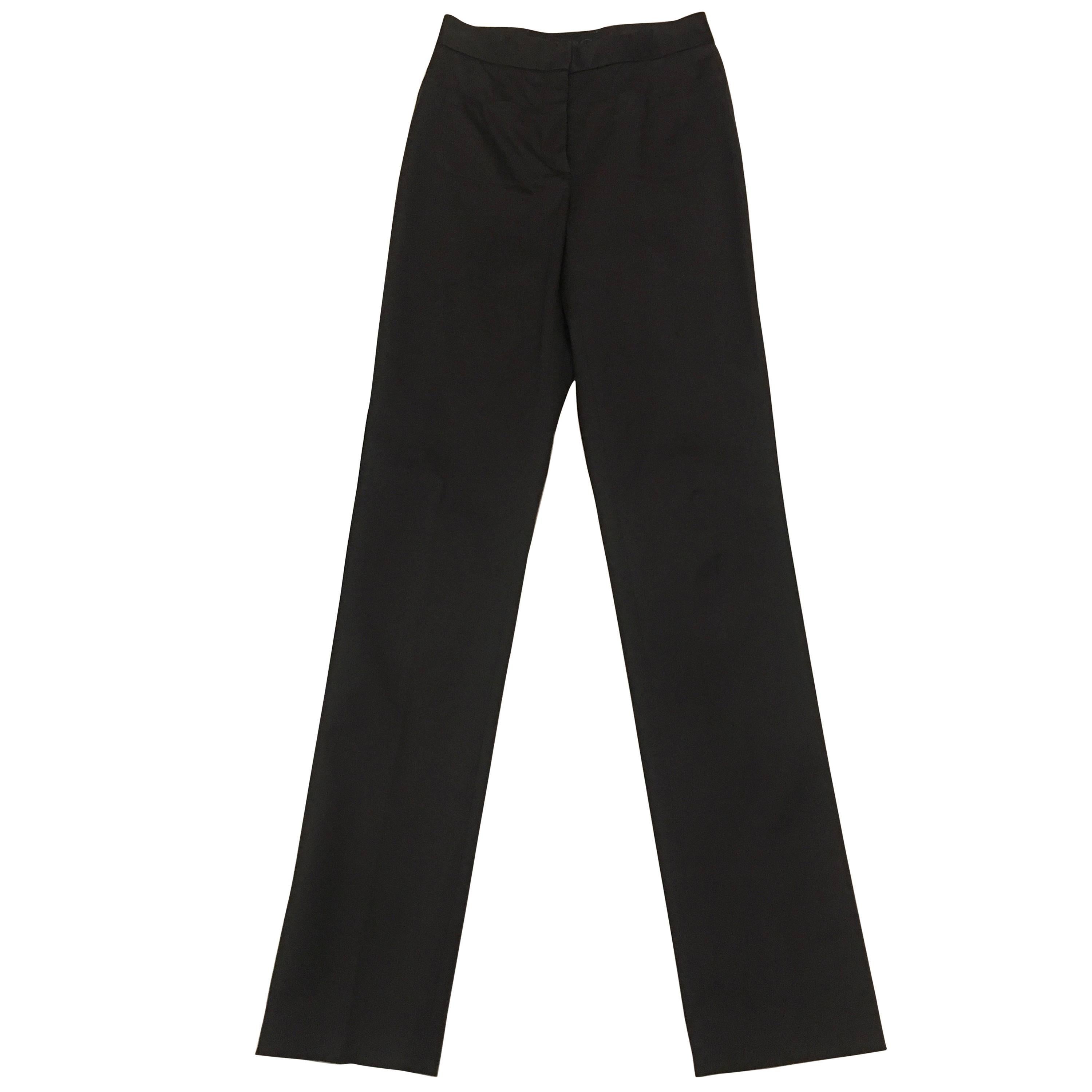 Dolce & Gabbana Black Slim Fit Pants For Sale