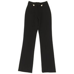 Vintage Gianni Versace Black Fitted Pants, 1990s
