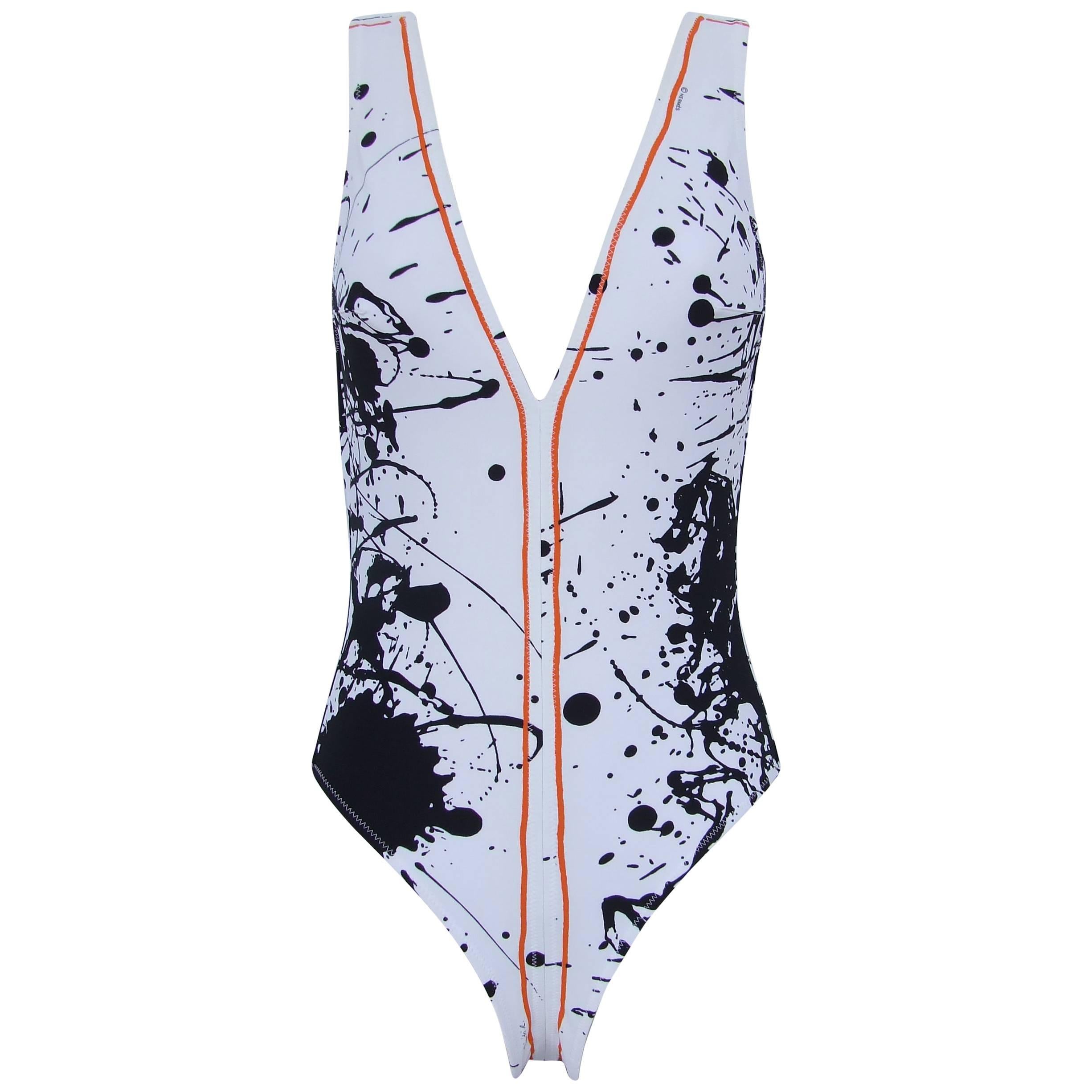 HERMES Swimsuit 1 piece Bikini Cheval Surprise Dimitri Rybaltchenko Size M