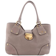 Prada Antic Pushlock Tote Vitello Daino Large