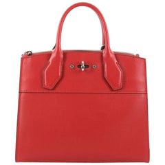 Louis Vuitton City Steamer Handbag Leather PM