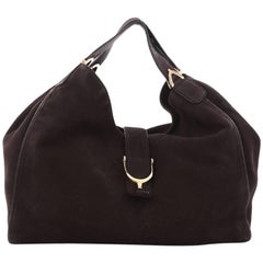 Gucci Soft Stirrup Tote Nubuck Large