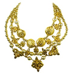 Vintage Jay Feinberg Ornate Byzantine Bib Necklace