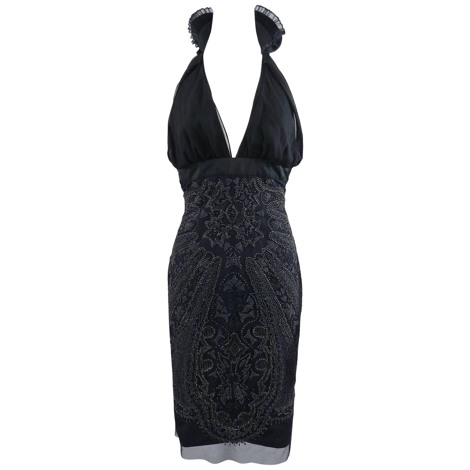 Gucci by Tom Ford runway Beaded Dress, A/W 2005  For Sale