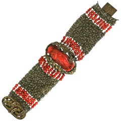 Elaborate Victorian Coral Bracelet