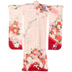 Silk Rare Hand-Painted Japanese Kimono