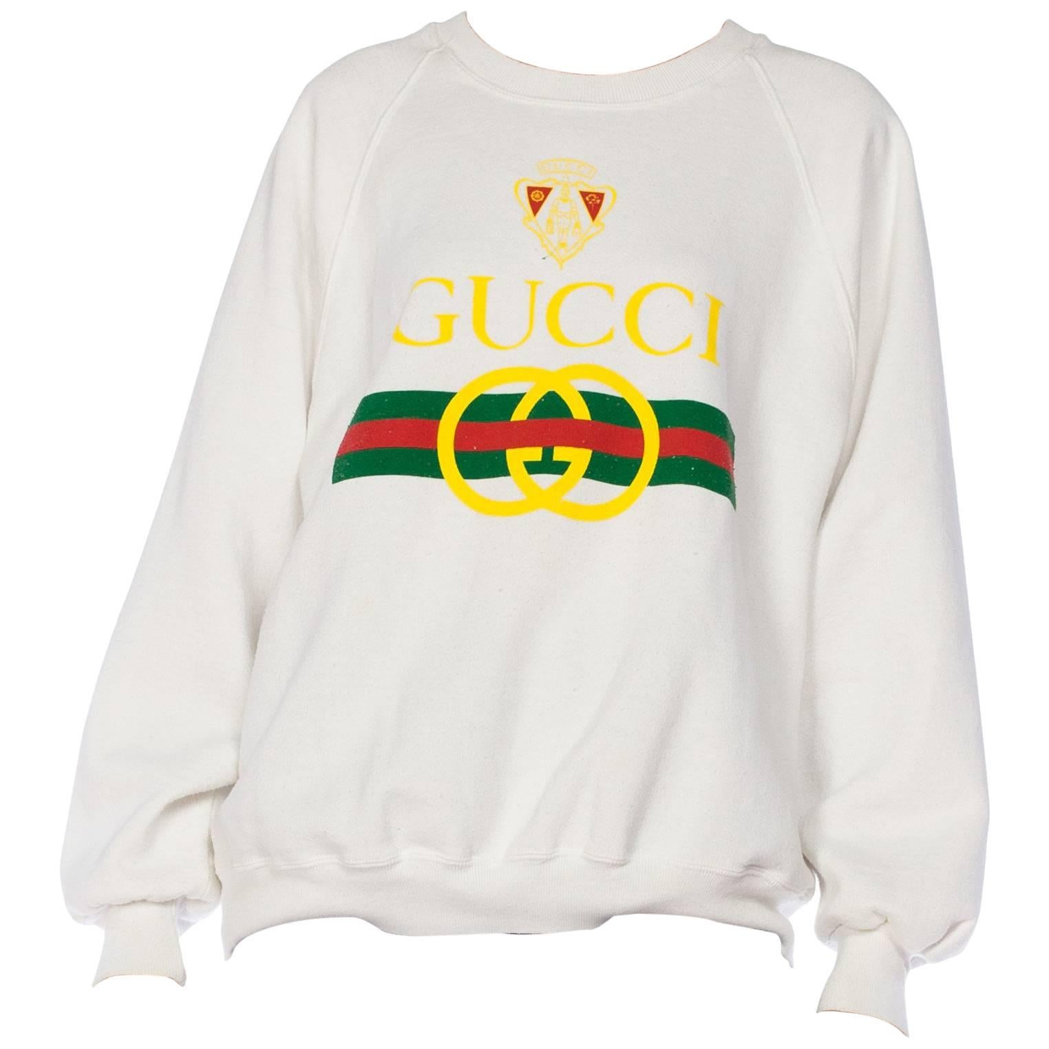 Gucci Vintage Bootleg Embroidery Logo T-Shirt