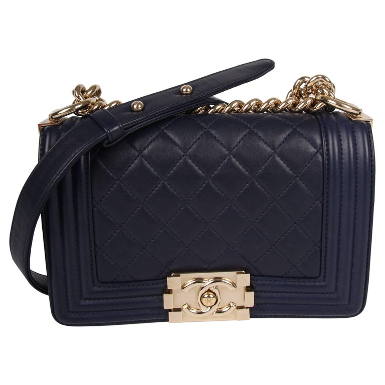 Chanel Boy Bag Mini blue at 1stDibs