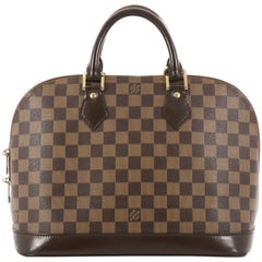  Louis Vuitton Vintage Alma Handbag Damier PM