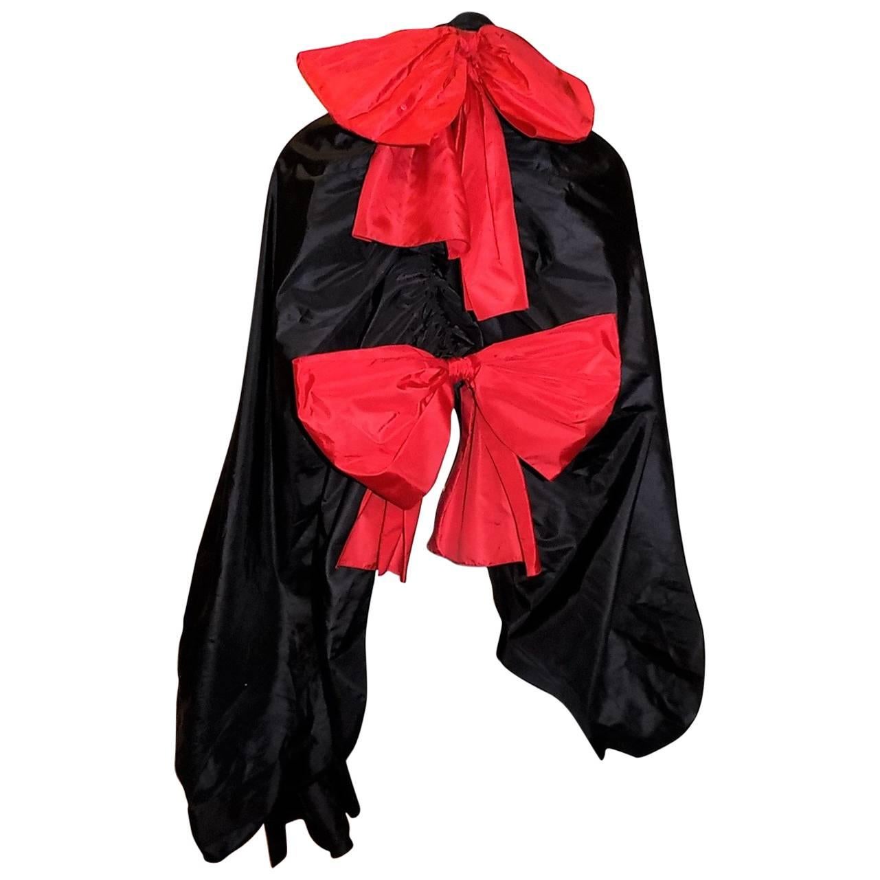 Christian Dior Vintage oversized  evening shawl wrap with large bows For Sale