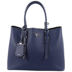  Prada Cuir Double Tote Saffiano Leather Medium 