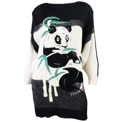 1980's Szato Appliqued Panda Sweater