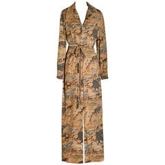 Sarmi Safari-Maxihemdkleid mit Tiermuster, 1960er Jahre