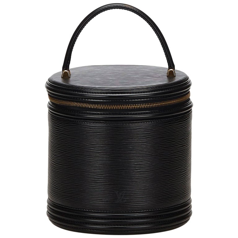 Black LEATHER Louis Vuitton vanity Bag, Size: Medium