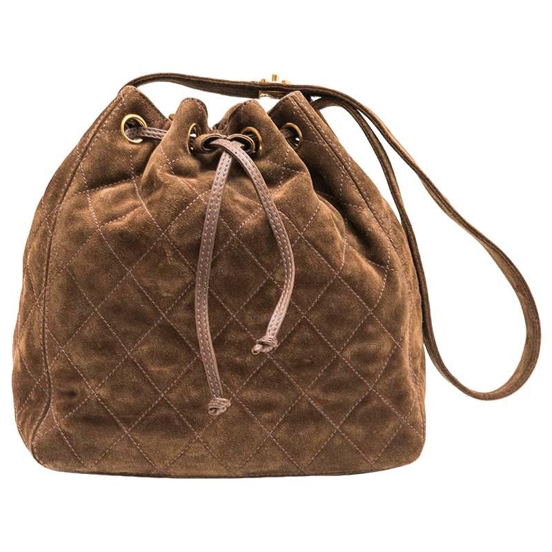 Chanel Brown Bucket Bag