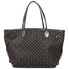 Louis Vuitton Black and Gold Logo Canvas Tote Bag Used Louis Vuitton Black and Gold Logo Canvas Tote Bag