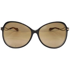 VICTORIA BECKHAM Oversized Sunglasses in Black Plexi