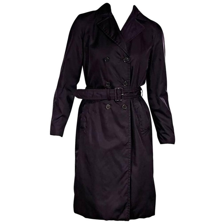 Prada Purple Belted Trench Coat at 1stDibs | purple trench coat