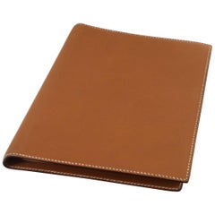 Hermes GM Gold Togo Leather Agenda or Notebook Cover, 2006 