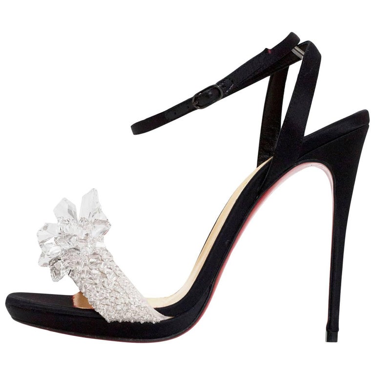 Christian Louboutin Black Crystal Queen 120 Evening Sandals Sz 36.5 NEW For  Sale at 1stDibs | louboutin crystal queen, christian louboutin crystal queen,  crystal queen louboutin