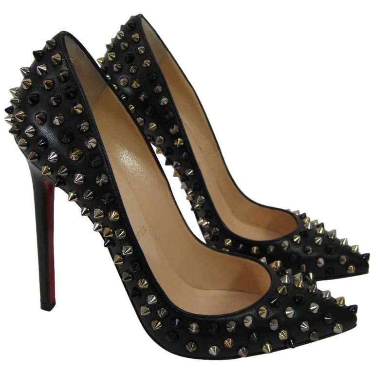Christian Louboutin Pigalle Spikes Studded High Heels at 1stDibs | christian  louboutin spike heels, heels with spikes on them, black studded louboutin  heels