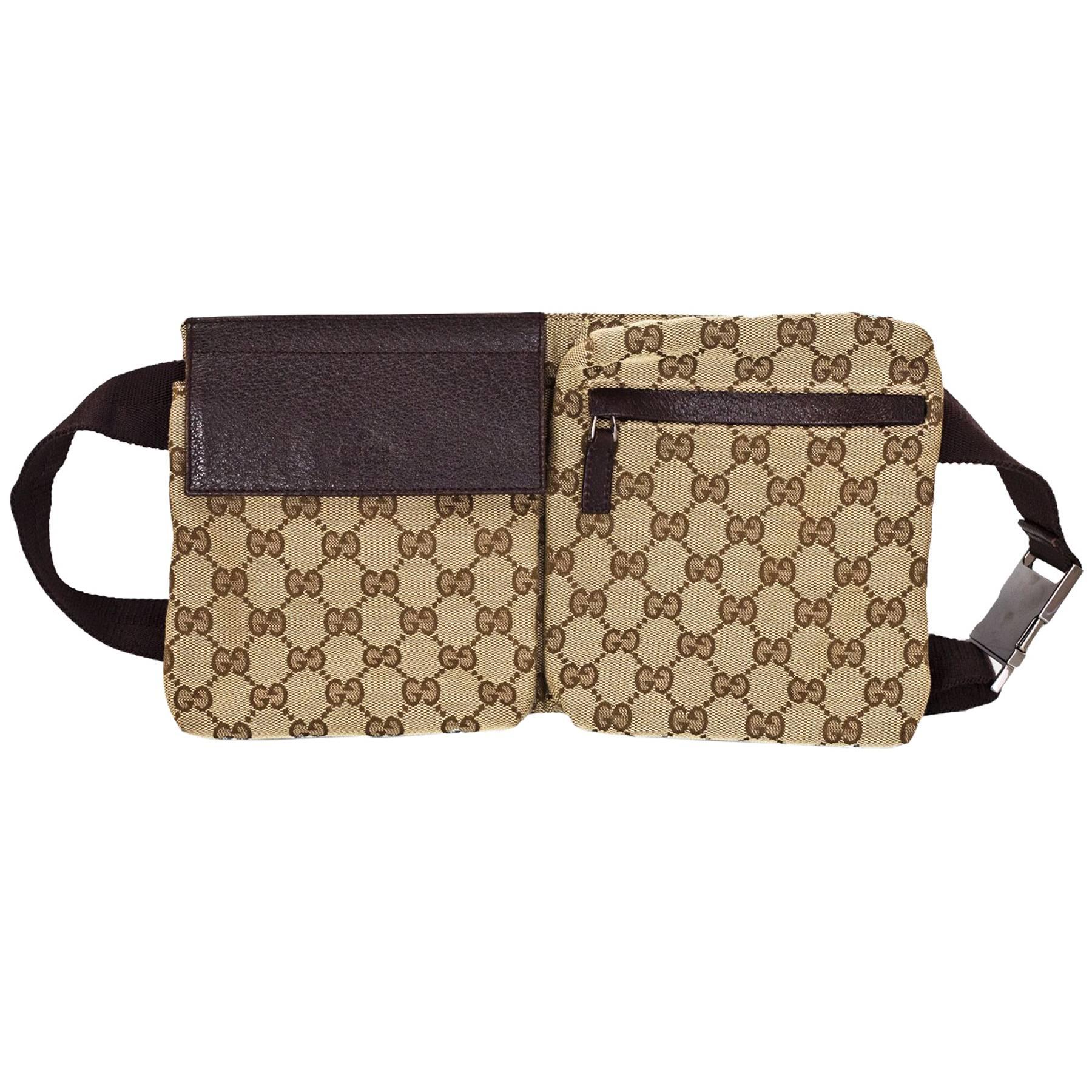 gucci double belt bag