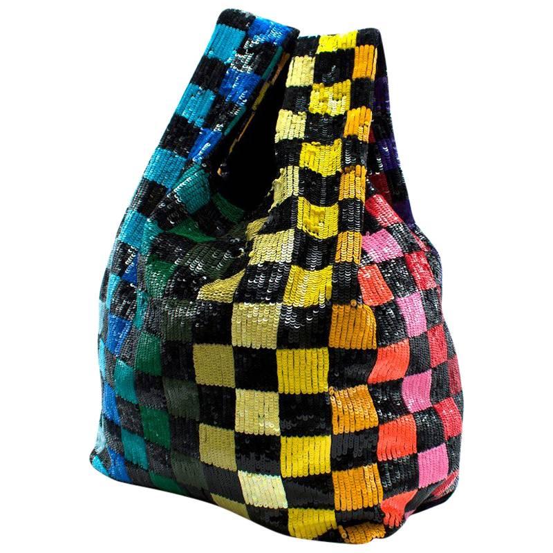 Ashish multicoloured sequined bag, current 2018 Collection