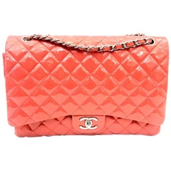 Chanel Bag Maxi Jumbo Coral Vernis Leather, 2012